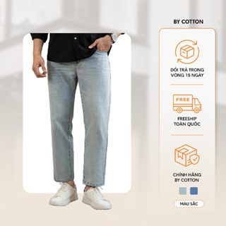  Quần Jeans Dài Nam  Cao Cấp - Carrot Fit - Màu Xanh Đậm & Xanh Nhạt – BY COTTON 