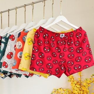  Quần Đùi Nam Nữ Thun Cotton AmericanStyle Đập Tan Nóng Bức  Mặc Nhà Mặc Làm Quần Ngủ Có Bigsize 