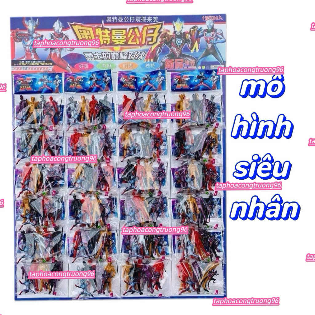 Vỉ 144 siêu nhân gao đồ chơi siêu nhân cho bé