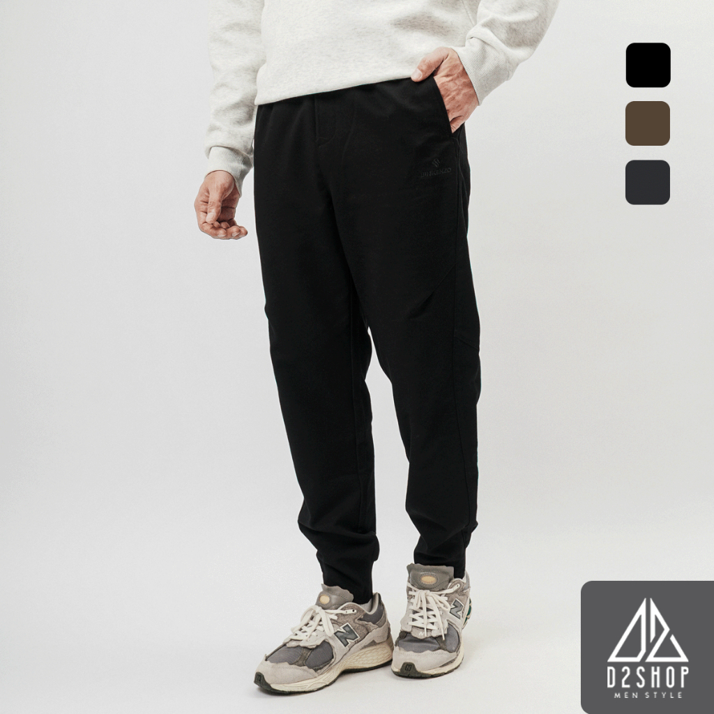 Quần Jogger Thun D2SHOP BKZ vải dệt vân chéo co giãn JG-88756
