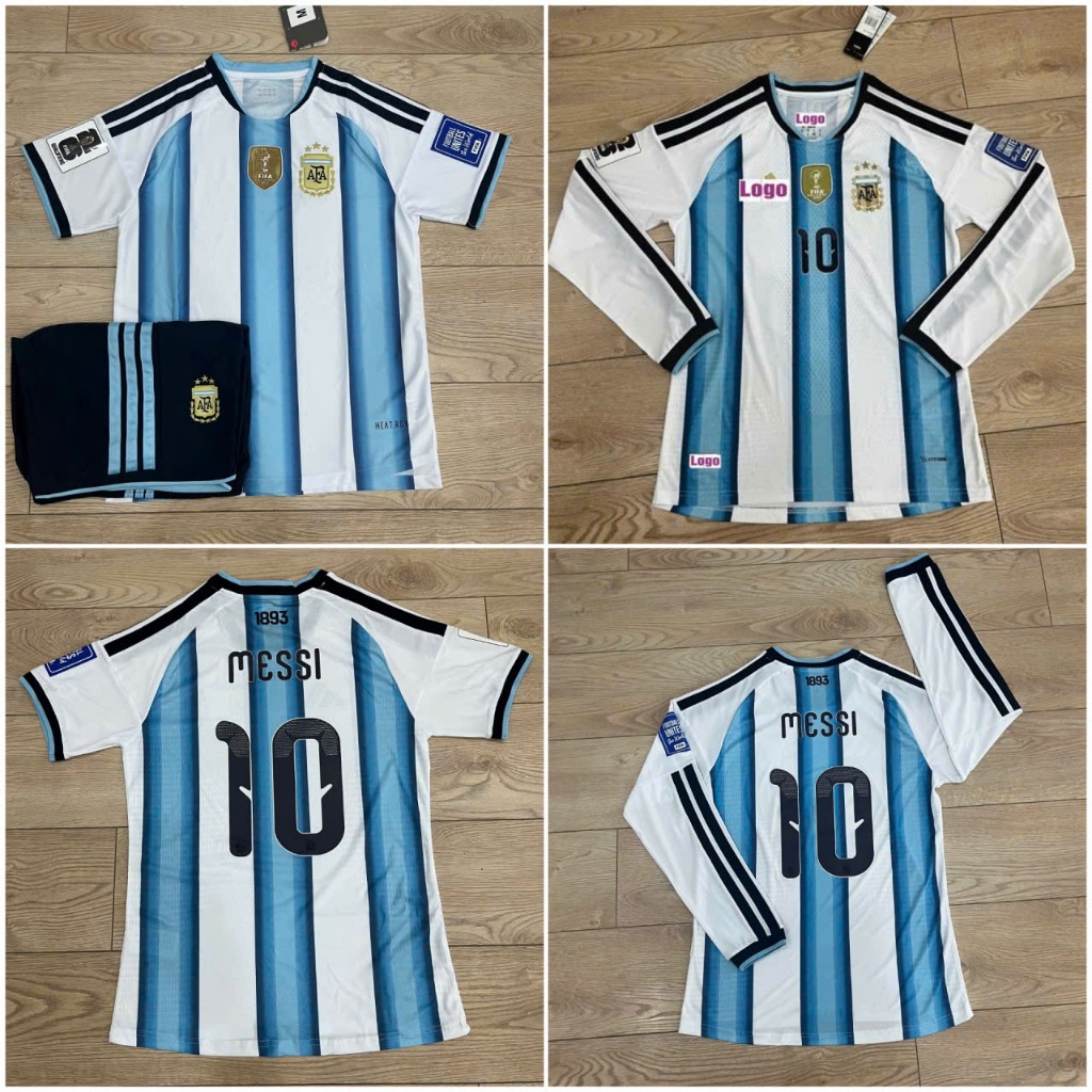 Áo Bóng Đá ĐTQG Argentina 2026, In Sẵn Messi, Áo Messi Đội Tuyển Argentina Worldcup 2026 - Bản Playe
