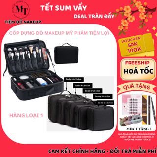 Cốp Đựng đồ Trang Điểm Vải Dạng Vali Xách Tay Chuyên có gương LED | MT MAKEUP STORE