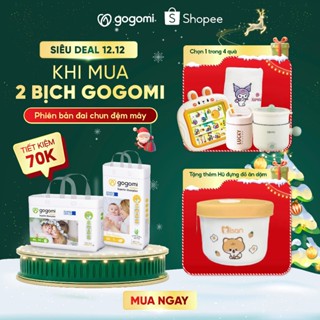   Phiên bản chun lưng đệm mây  Combo 2 bịch tã bỉm quần cao cấp Gogomi Premium size M L XL XXL từ 6kg - 24kg 