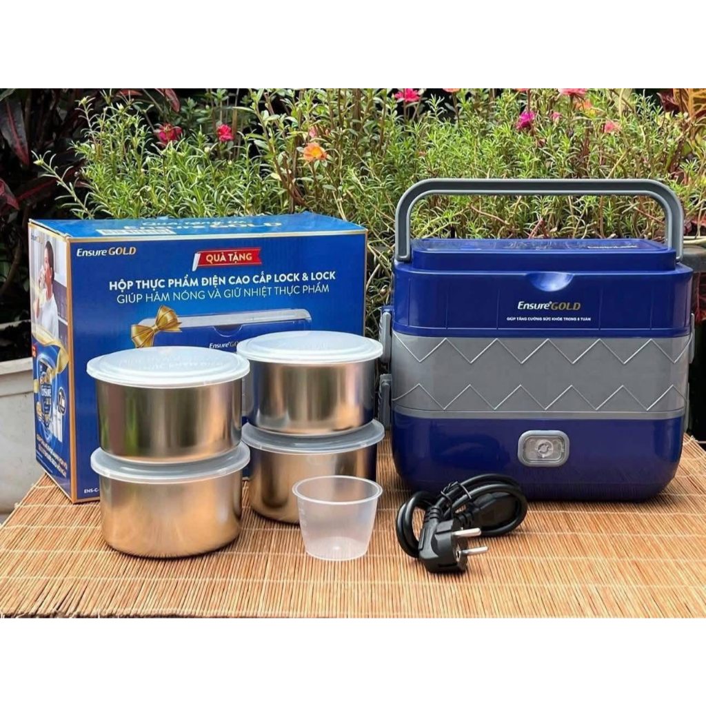 Hộp cơm điện đa năng 4 ngăn – hâm nóng thức ăn, nấu được cơm ngay trong hộp mang đi làm tiện lợi