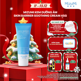 MizuMi Kem Dưỡng Ẩm Skin Barrier Soothing Cream 45g Ceramide & Omega 3-6 Tăng Sinh Hàng Rào Bảo Vệ Da 