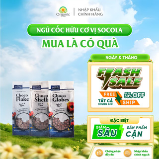 Ngũ cốc hữu cơ bắp ngô Viên / Cán Dẹp vị Socola 300g Sottolestelle Nhập khẩu chính ngạch từ Ý