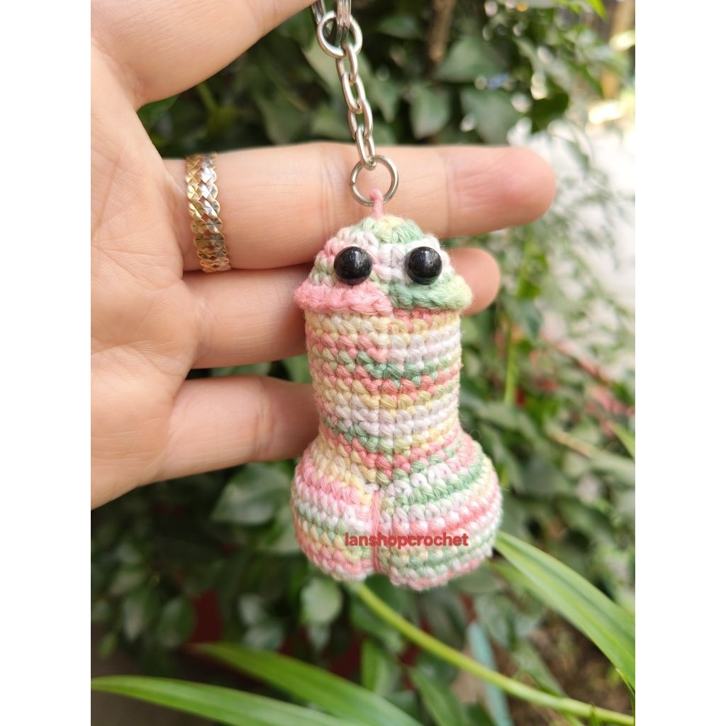 Móc khóa len bé ciu mini - lanshopcrochet