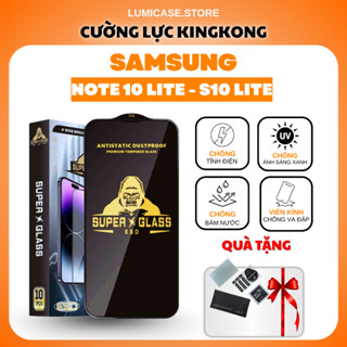 Kính cường lực Samsung Note 10 Lite/ S10 Lite KingKong cao cấp full màn hình, chống xước, chịu lực tốt