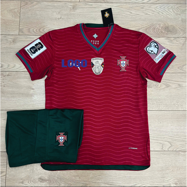 Bộ Quần Áo Bóng Đá ĐTQG Bồ Đào Nha 2026, Áo Bồ Đào Nha Worldcup 2026, Áo Ronaldo Chuẩn Thi Đấu, Vải 