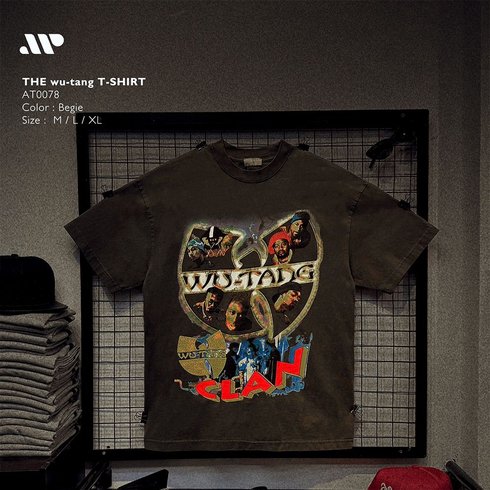 Áo thun cổ tròn Oversize The wu-tang AT0070 98% Cotton 360GSM | APEXSTUDIO