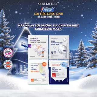  Mặt Nạ Vi Sợi Dưỡng Da Chuyên Biệt SUR.MEDIC+ Mask 30g miếng 
