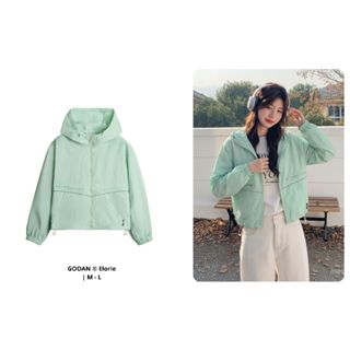  Áo Khoác Gió Elorie Gooan Nữ Chống Nắng UV Chống Nước Áo Khoác Dù Siêu Nhẹ Form Rộng 