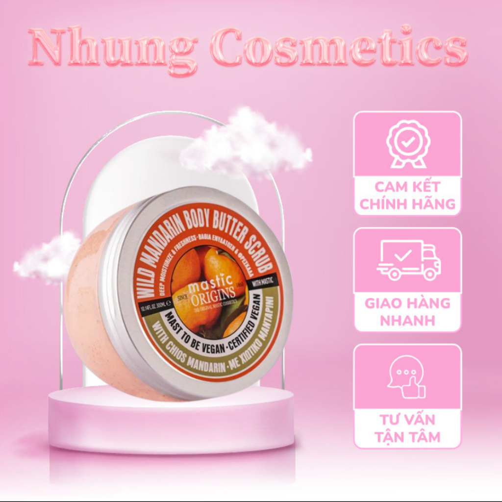 (Hàng Công Ty) Tẩy Da Chết Body Với Mastic Và Quýt Chios Wild Mandarin Butter Scrub Mastic Origins 3