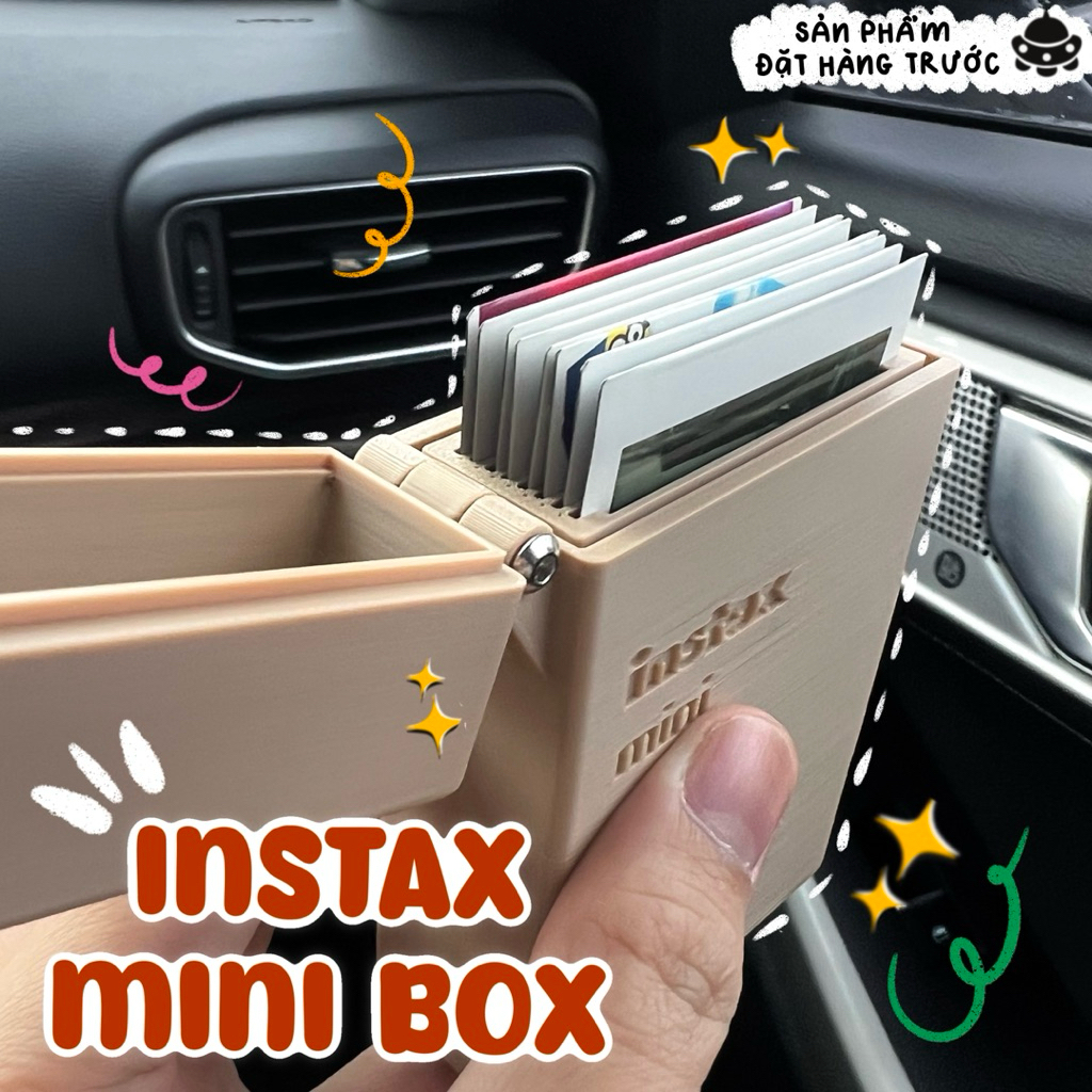 Hộp Đựng Ảnh Instax Mini 86x53mm (8 Tấm) – Instax Mini Box 3D, Gạt Ảnh, Nam Châm Hít, INSTAX MINI CA