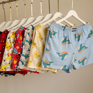   Có Túi & Dài Hơn 2cm  Quần Đùi Nam Nữ Quần Short Ngủ Có Túi Hai Bên  AmericanStyle Cotton Thun Mặc Nhà Ra Ngoài 