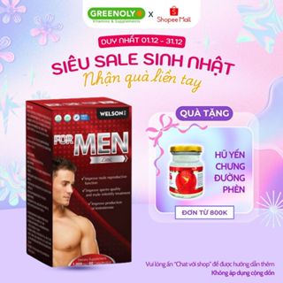  Tăng Cường Sinh Lý Nam Bổ Thận Tráng Dương Welson For Men 60 viên 