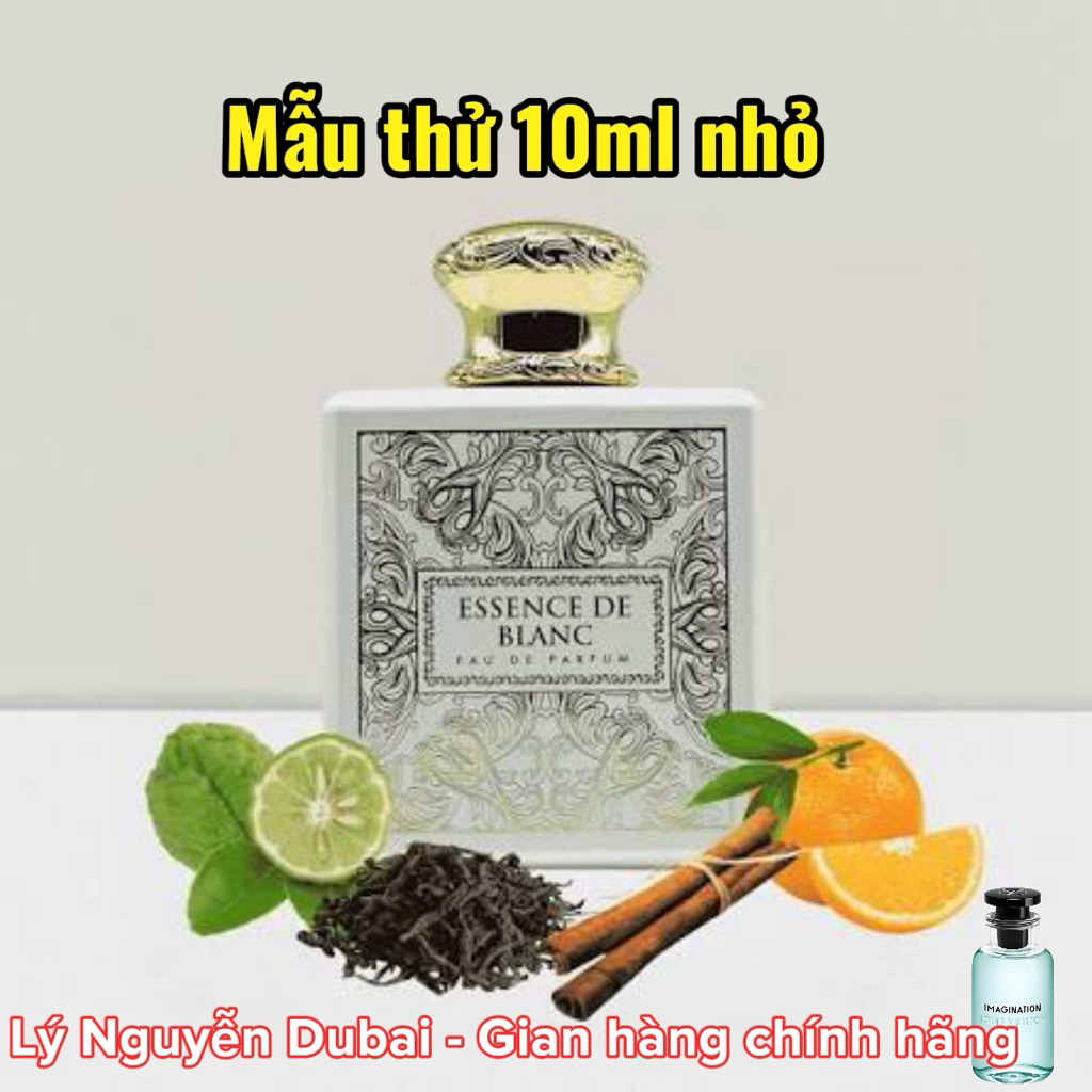 [Mẫu thử 10ml nhỏ chính hãng] Nước hoa Dubai French Avenue Essence De Blanc tươi mát, sảng khoái (un