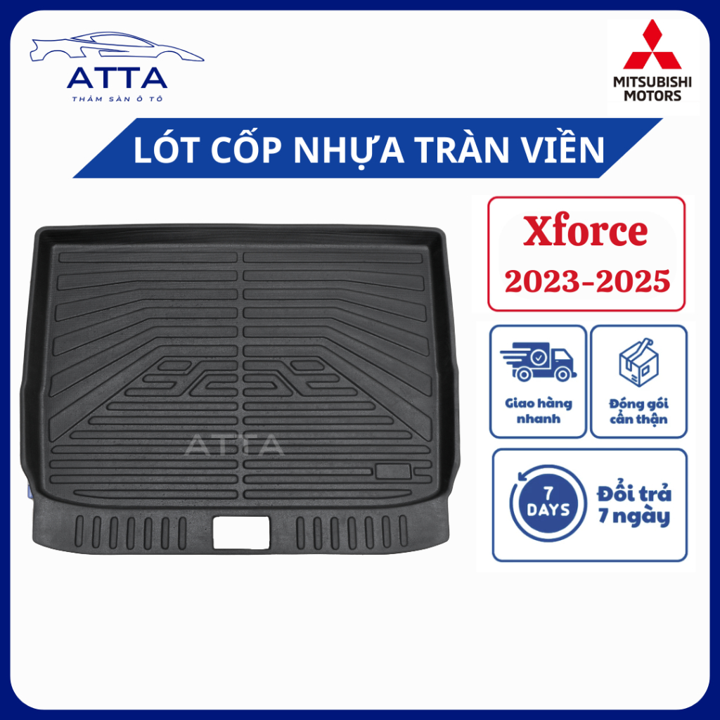 Thảm lót cốp nhựa đúc TPE Mitsubishi Xforce