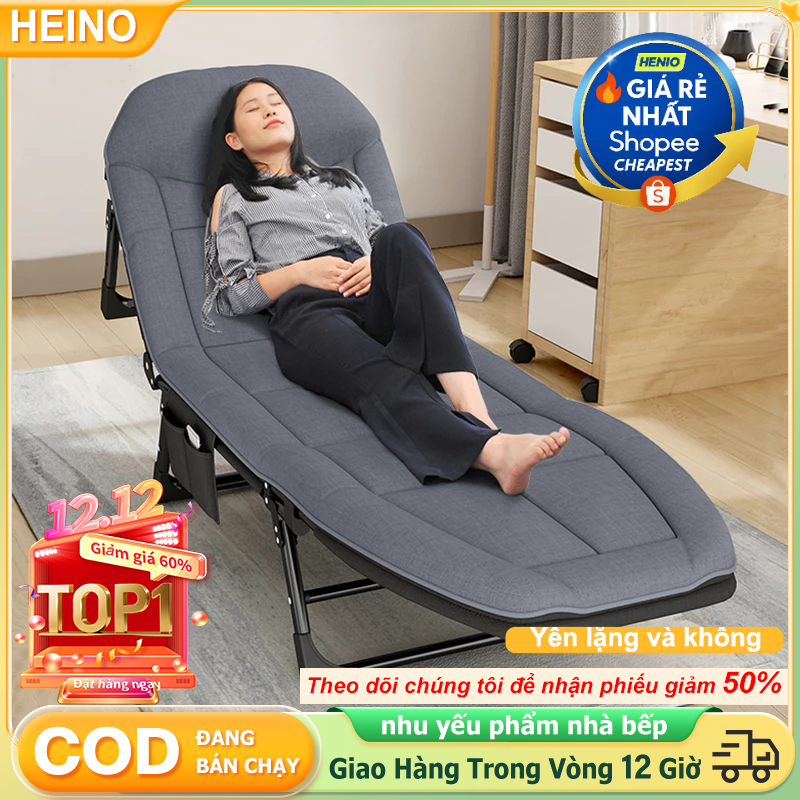 🔥🔥Dài 2M🔥🔥Giường Ngủ Văn Phòng Có Đệm Gấp Gọn Giường Xếp Thông Minh Di Động Nằm Nghỉ Trưa Tiện Ích