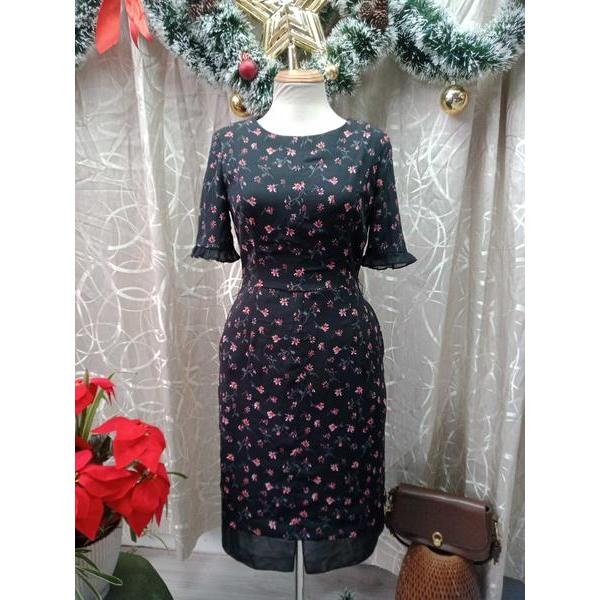 IVY thanh lý - Đầm hoa dáng dài BYMO - SIZE S