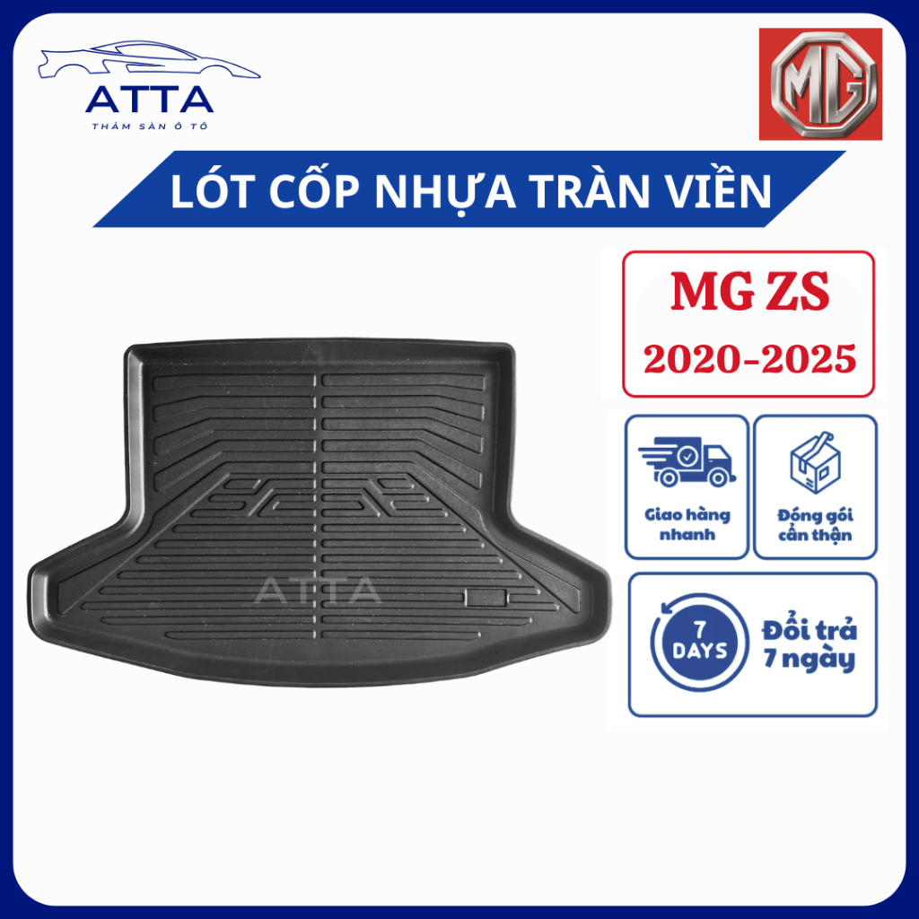 Thảm lót cốp nhựa đúc TPE MG ZS bản Lux+