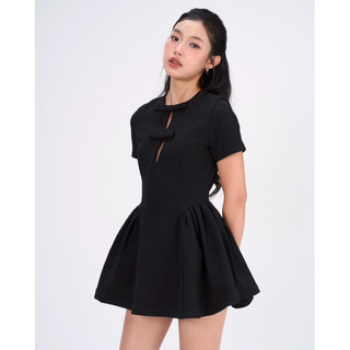 ORIGINALITY - ĐẦM TAY NGẮN PHỐI NƠ - BOWIE DRESS