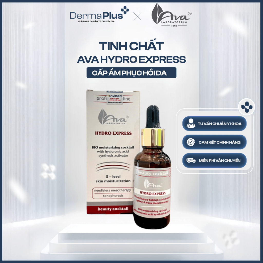 Serum dưỡng ẩm phục hồi Ava Hydro Express - DermaPlus