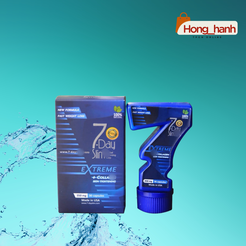 Viên uống hỗ trợ giảm cân 7Day Slim Herbal Slimming Corp 30 Viên