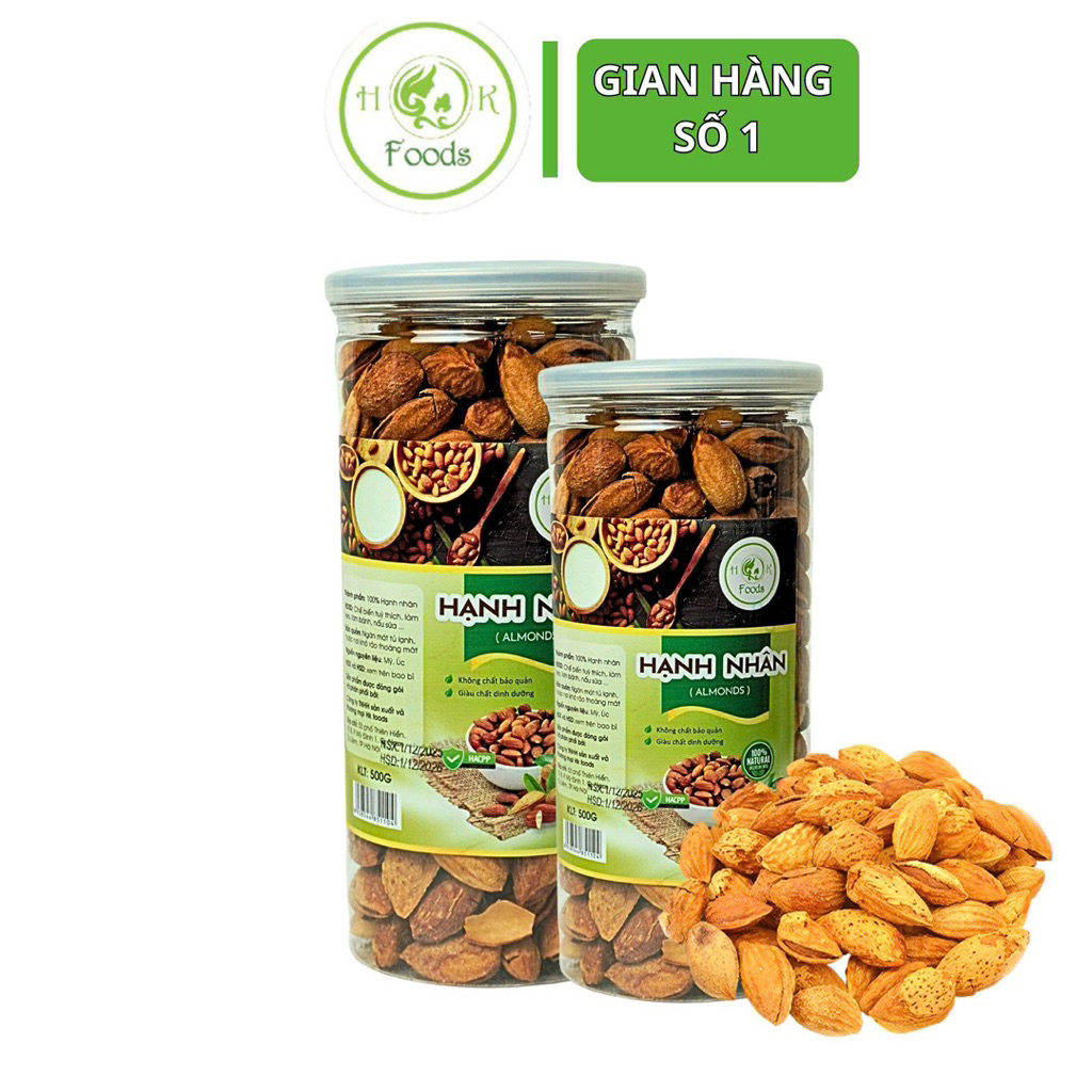 Hộp Hạnh nhân rang bơ vỏ mỏng 500g