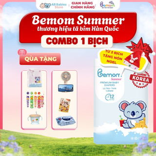   Tặng Quà  COMBO 1 Tã Bỉm Hàn Dán Và Quần Bemom SUMMER Siêu Mỏng Mềm Thấm Hút Size NB-4XL Từ 3-30kg 
