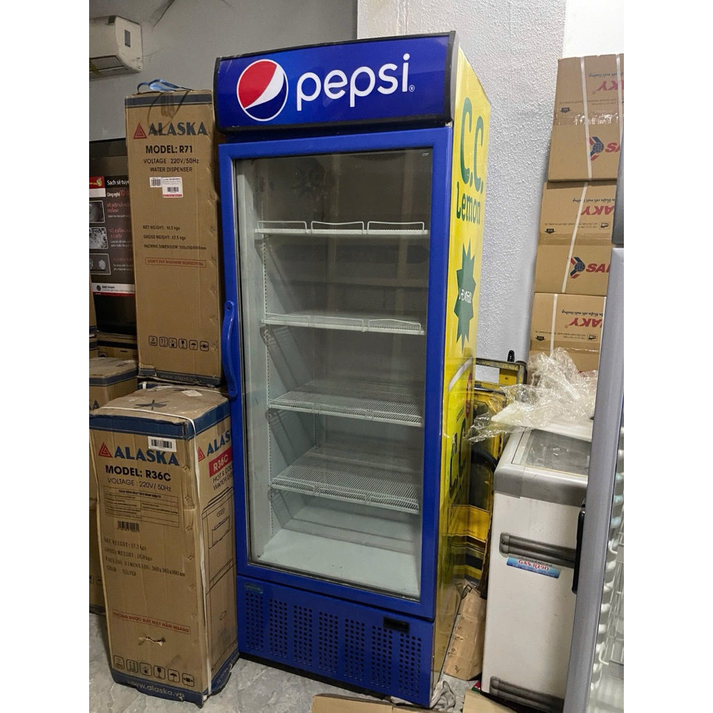 Thanh lý tủ mát Pepsi 625 lít nguyên zin đã qua sử dụng chỉ ship HCM. Chat trước khi đặt hàng