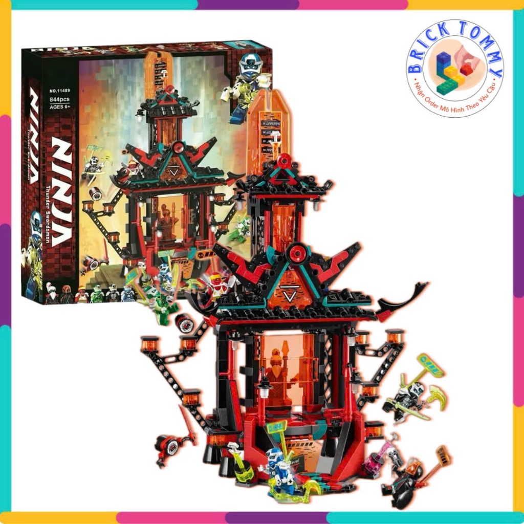 [Mũ lồng nhựa] Đồ chơi lắp ráp Ninjago tu viện đế chế Madness - đền Unagami season 12 11489 | 844 ch
