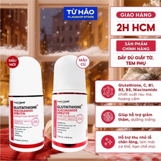  Lăn nách Angel's Liquid Glutathione Niacinamide Arbutin Whitening khử mùi giảm thâm 60ml 
