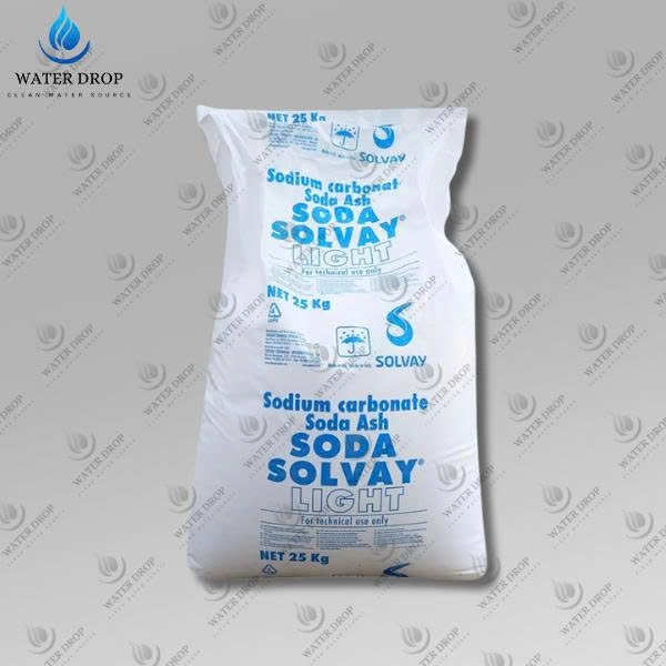 Bột Soda Solvay Light na2co3 (25kg/bao), tẩy rửa công nghiệp, xử lý nước thải, hóa chất môi, tăng độ