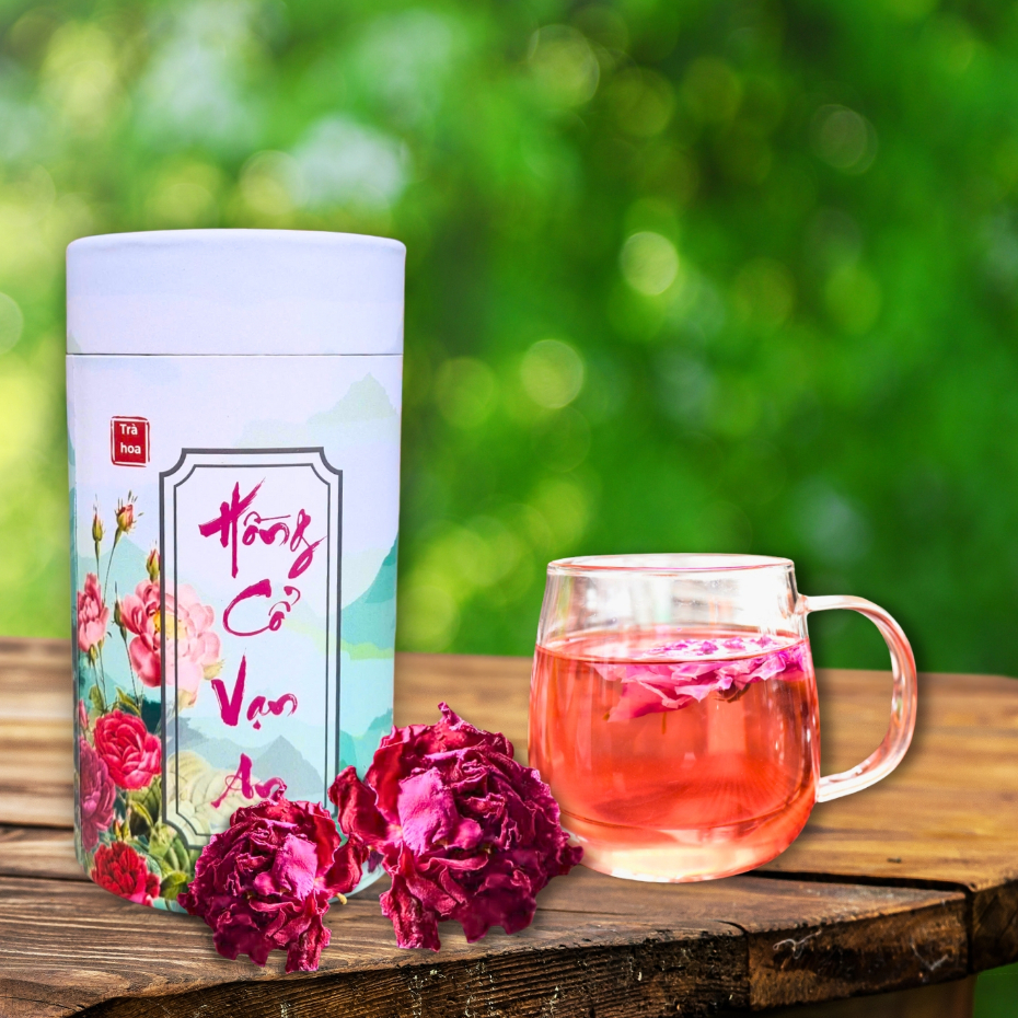 Trà Hoa Hống Cổ OCOP HTX Vạn An Bản Địa Thơm Ngon Đặc Biệt Ấn Tượng Đẹp Da