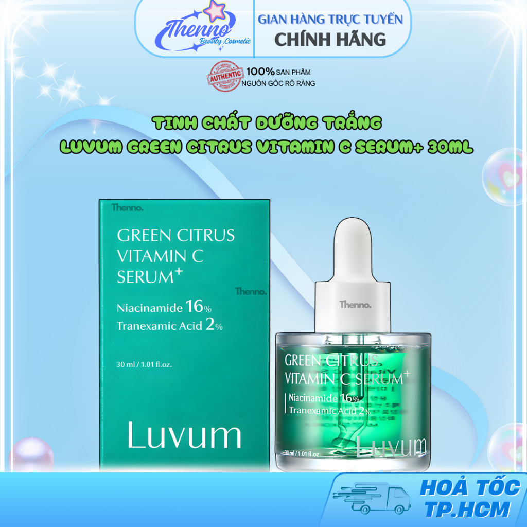 Tinh Chất Dưỡng Trắng Luvum Green Citrus Vitamin C Serum+ 30ml Hàn Quốc