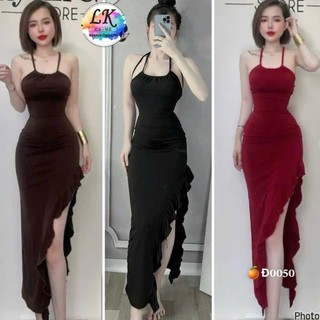 ĐẦM body cột dây trễ vai rút dây tôn dáng dự tiệc sexy  PC alohashop91