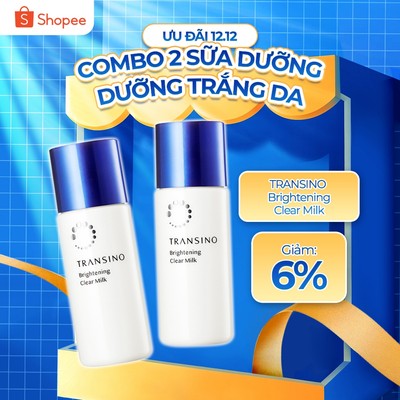 Combo 2 Sữa Dưỡng Sáng Da TRANSINO Whitening Clear Milk Ex (100ml)