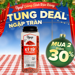  Kỷ Tử Ninh Hạ Tự Nhiên Vipep Hũ Nhựa 400g - Gia vị Vipep 