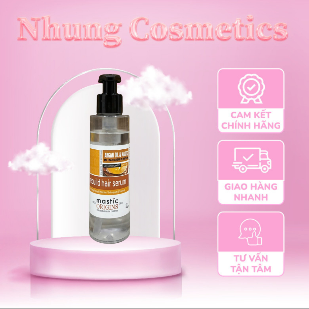 (Hàng Công Ty) Serum Dưỡng Tóc Phục Hồi Rebuild Hair Serum Mastic Origins 175ml