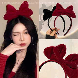 Băng Đô Cài Tóc Nơ Nhung To Cute