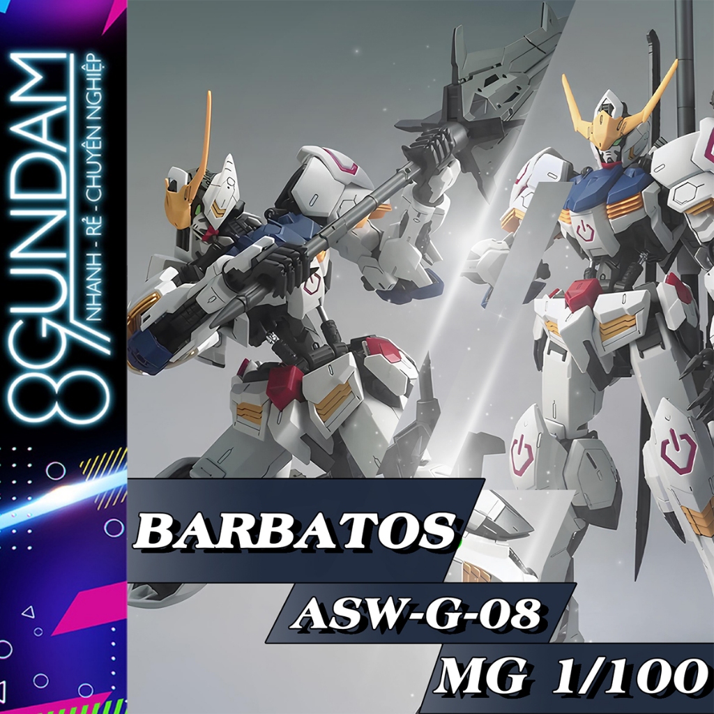 [CÓ SẴN] Mô Hình Lắp Ráp MG Barbatos Fighter SUPA (tặng kèm effect và decal nước)