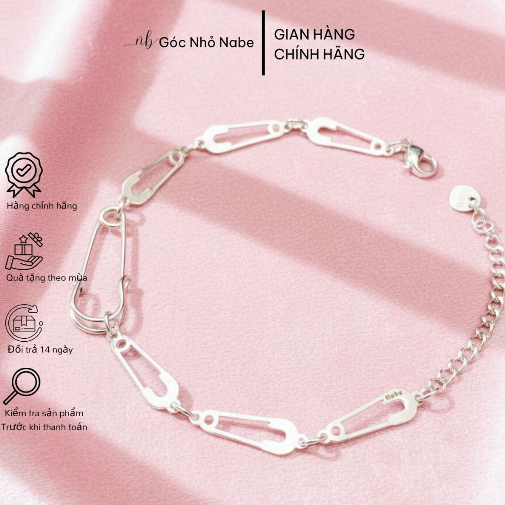 [ Vid - LT88 ] Vòng Tay Full Safety Pin - Không Rỉ Sét - Thép Titan Chất Lượng Cao - Lắc tay titaniu