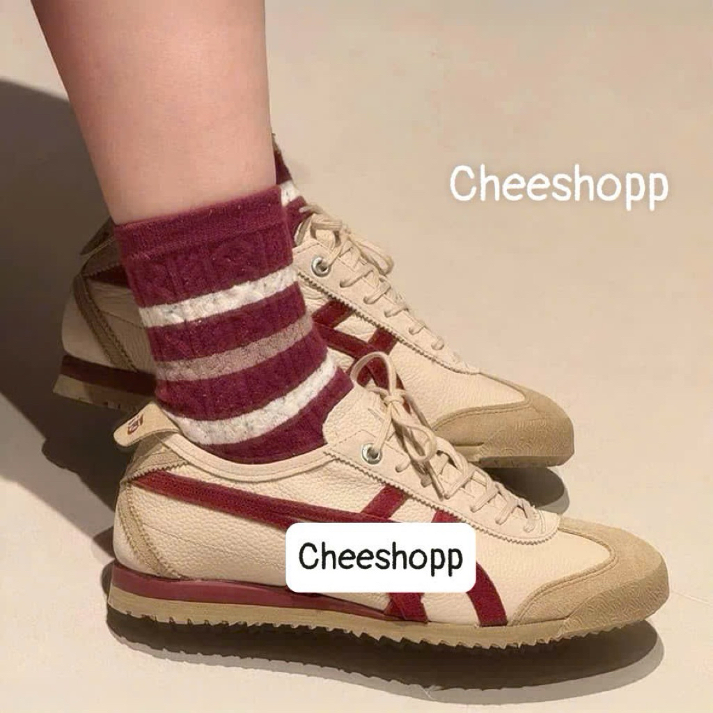 [Cheeeshopp] Best Quality - Giày Sneaker Mãnh Hổ MEXICO 66 SD VIN PUTTY/DARK BROWN