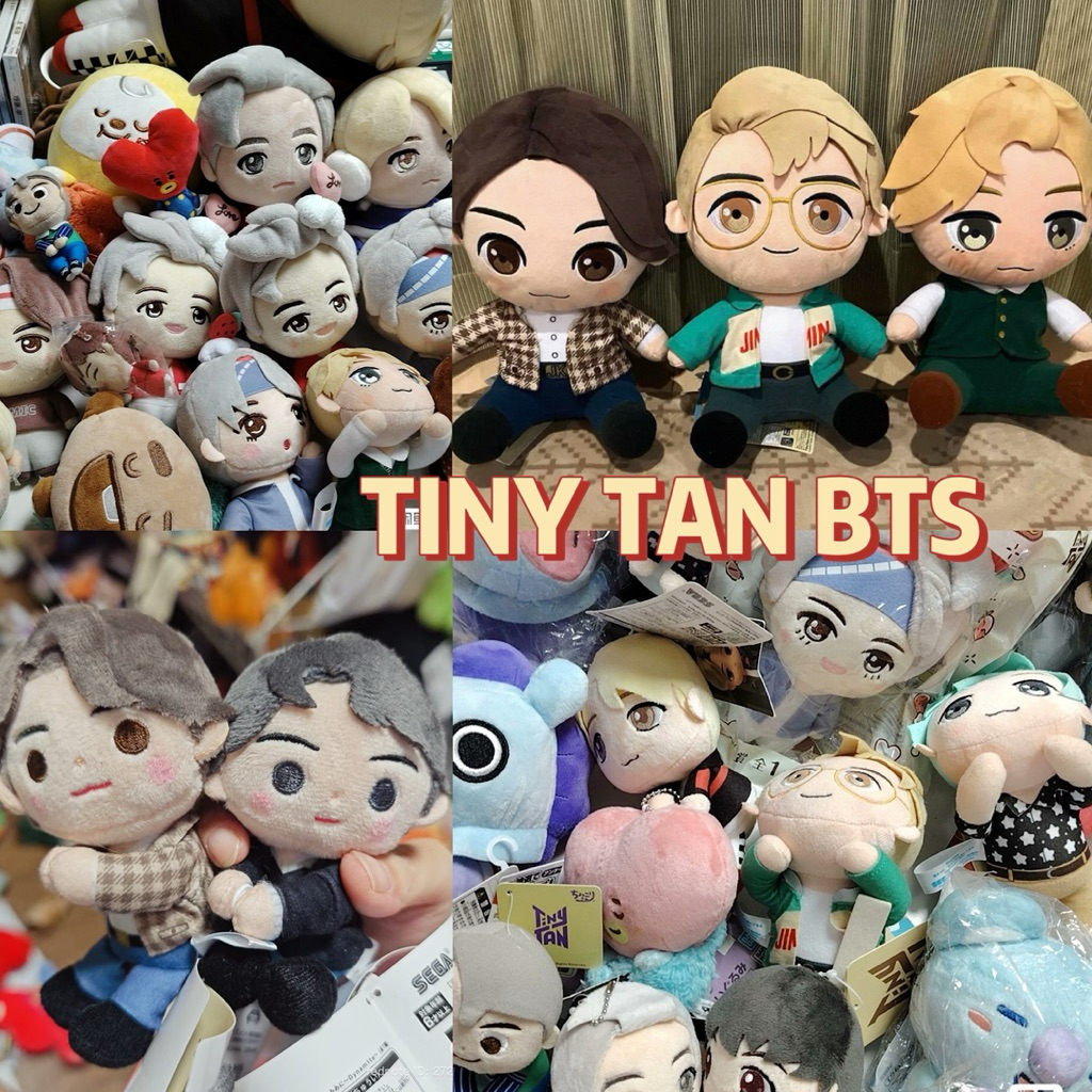 Gấu bông TINY TAN BTS - BT21 NTA - 2HAND Chibi chính hãng Nhật Bản / JUNGKOOK / V / JHOPE / SUGA / R