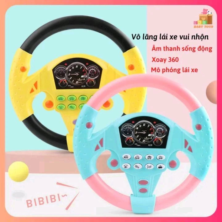 [Giá tại xưởng sx] Đồ Chơi Vô Lăng Lái Xe Có Âm Thanh Cho Bé