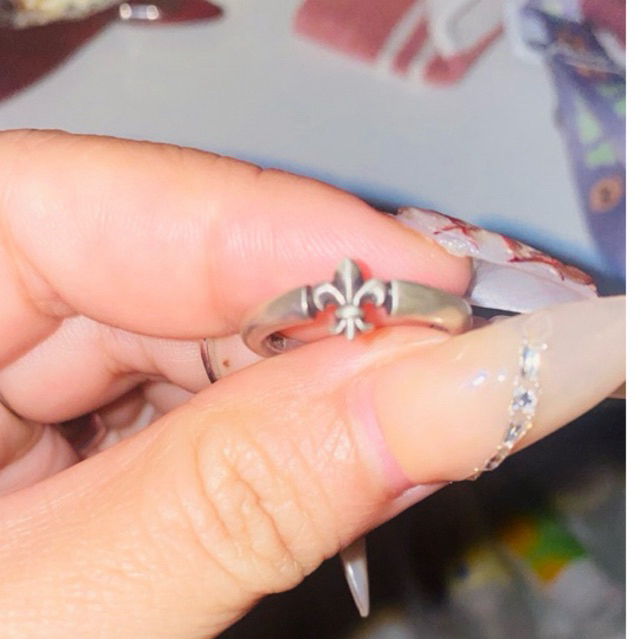 bạc 925 - Patrict cox. Ring fleur-de-lis. 2hand