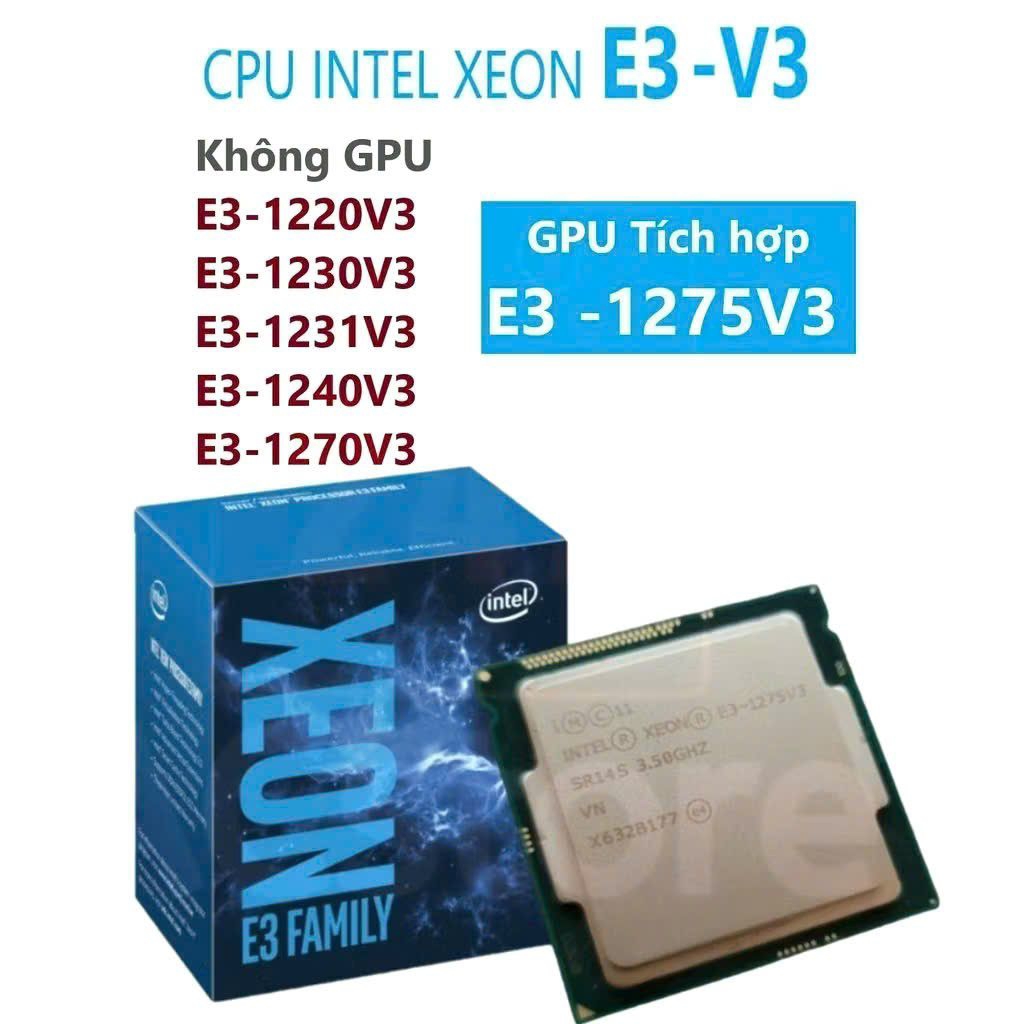 Cpu Intel Xeon E3- 1230 v3 E3 1231 v3 1220 v3 1231 v3 1240 v3 1275 v3  1225 v3  1226  v3 1246 v3~ i7