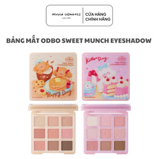   Odbo  Bảng Phấn Mắt Odbo 9 Ô Sweet Munch Eyeshadow Pallete Kèm Kẹp Tóc 