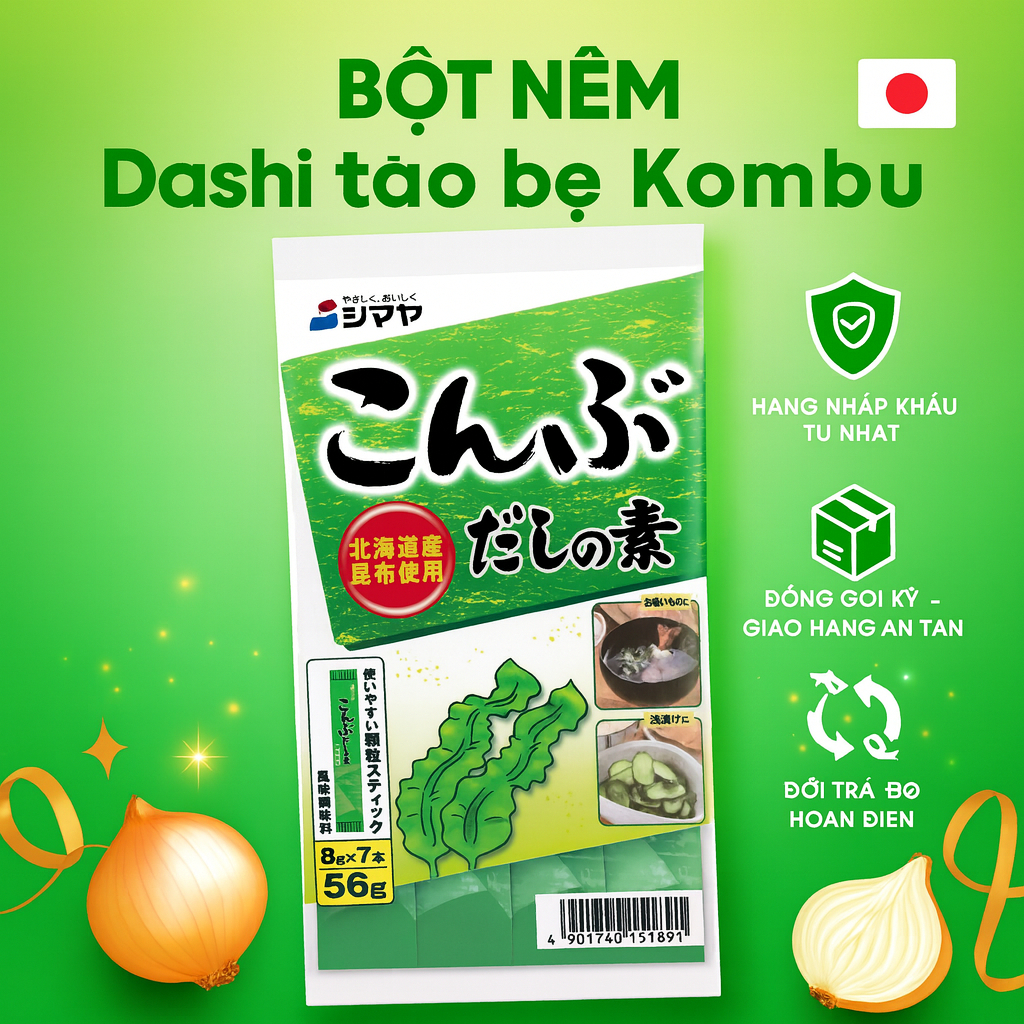 Bột nêm Dashi tảo bẹ Kombu Shimaya 42g |UMAMI DASHI PROJECT